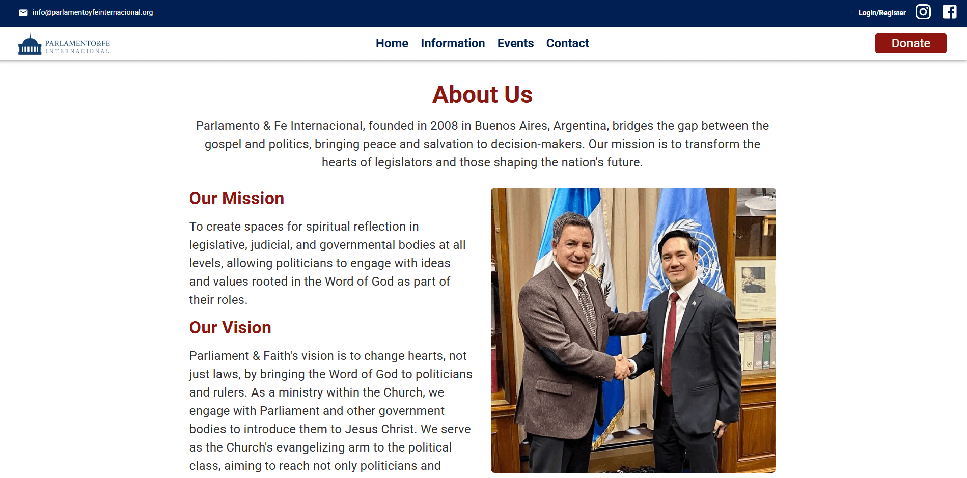 Slide 4 for Parlamento & Fe USA Internacional